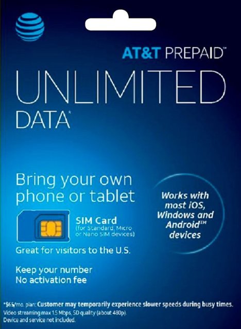 AT&T Pre-Paid Sim Card