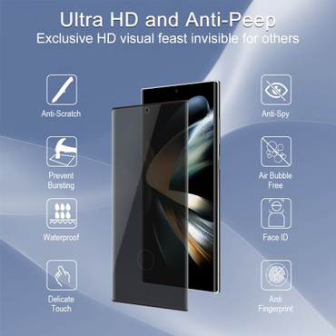 Samsung Galaxy S23 Ultra - PrivacyTEMPERED GLASS Screen Protector - Processed Glass Reinforced to i